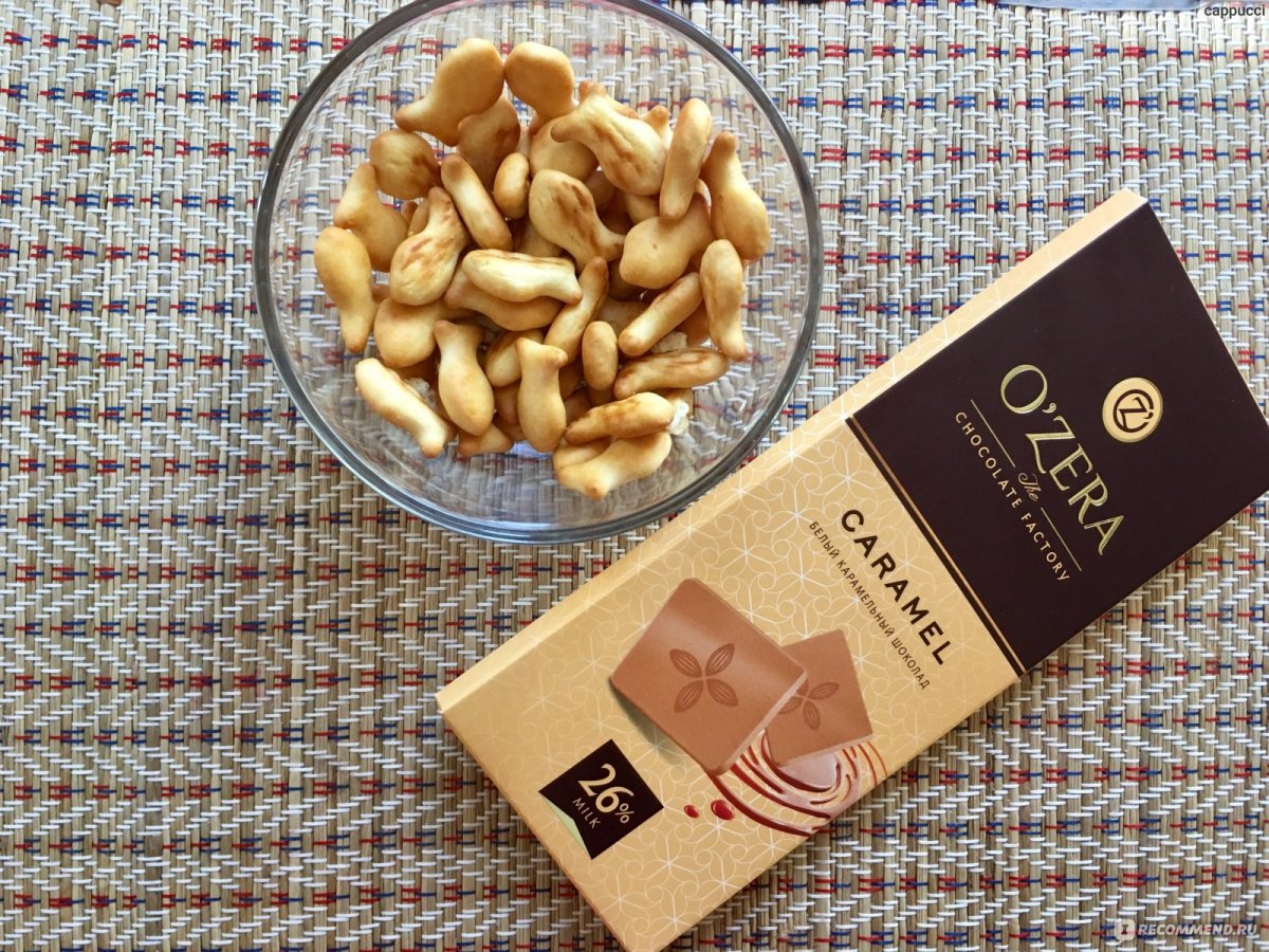 Белый шоколад o`Zera Caramel 90г
