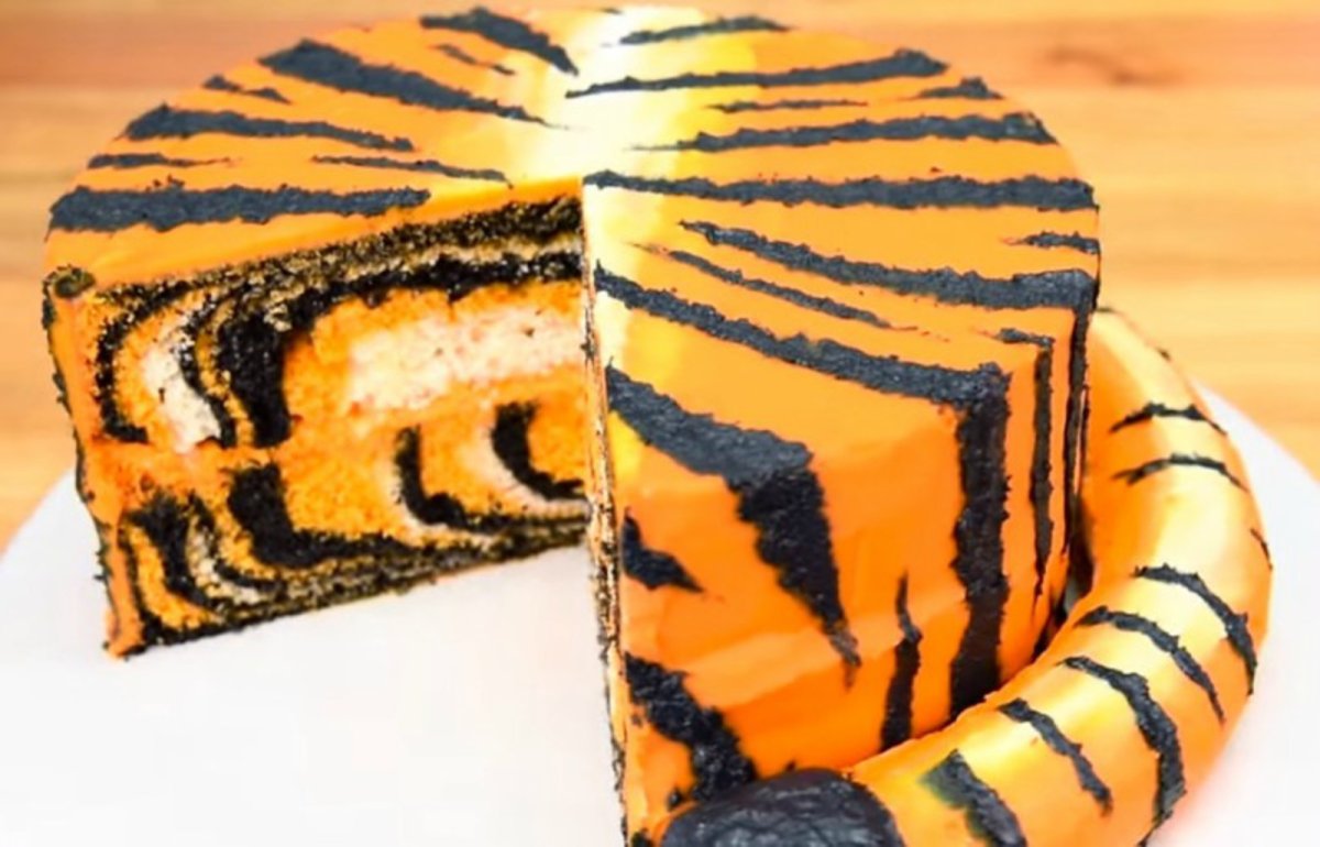 Торт тигровый