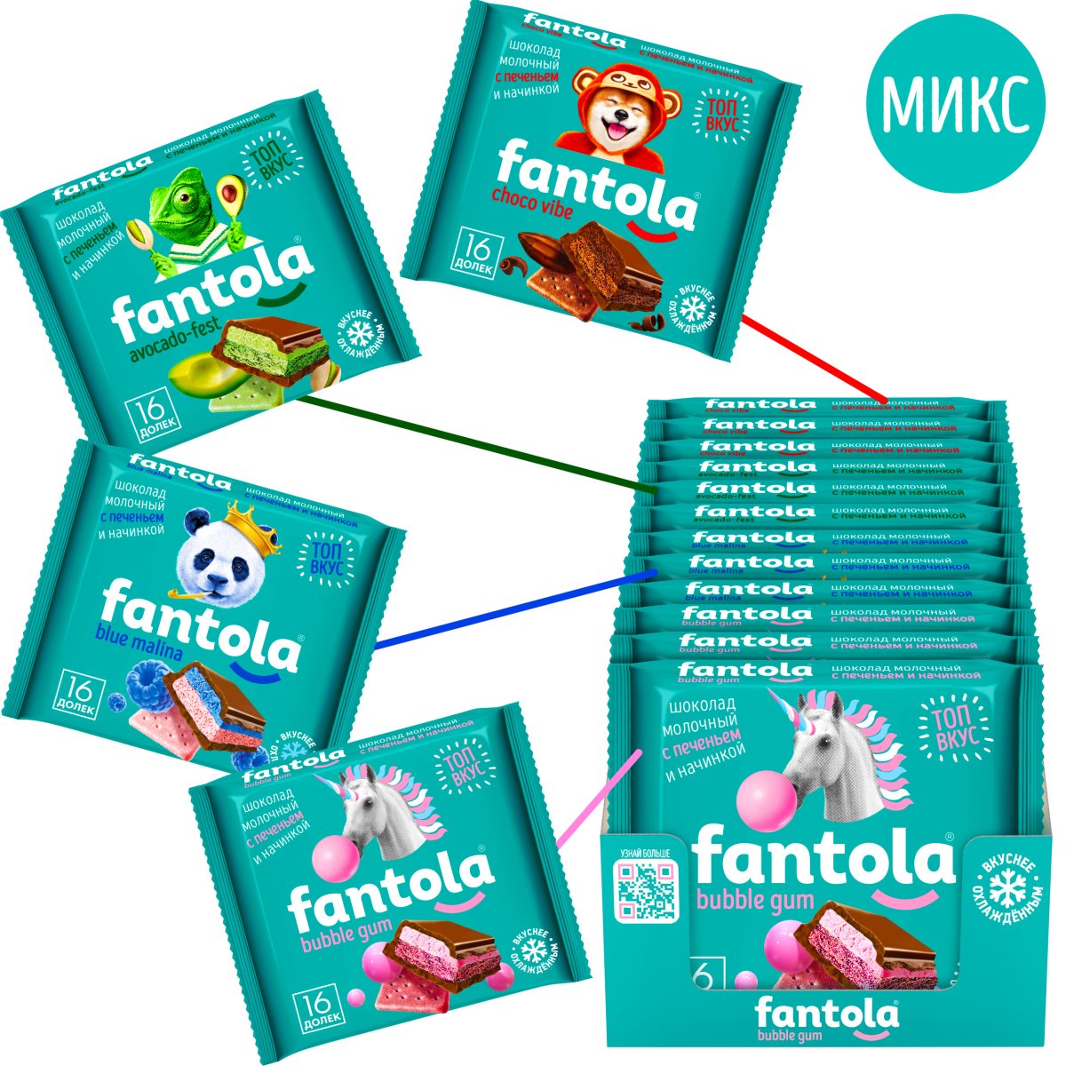 Шоколад молочный Fantola