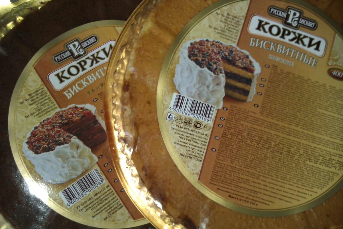 Коржи магазинные