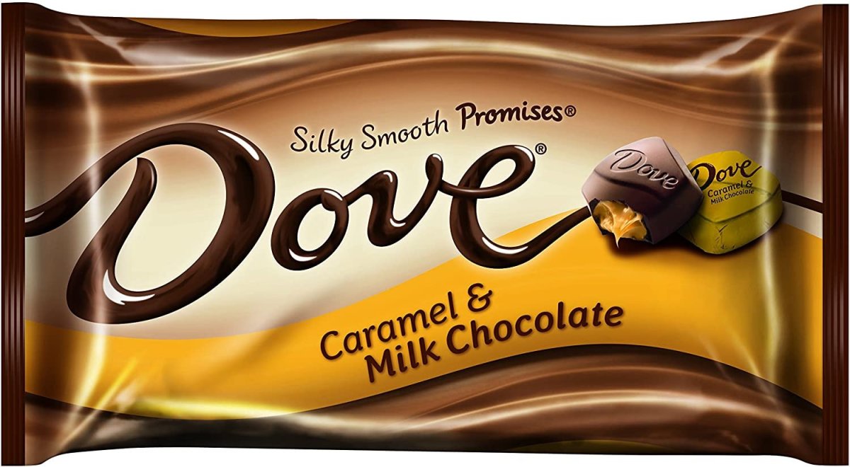 Шоколад dove с карамелью