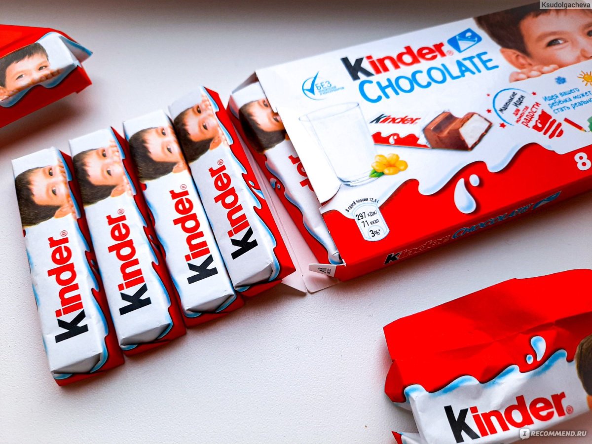 Шоколад молочный kinder Chocolate