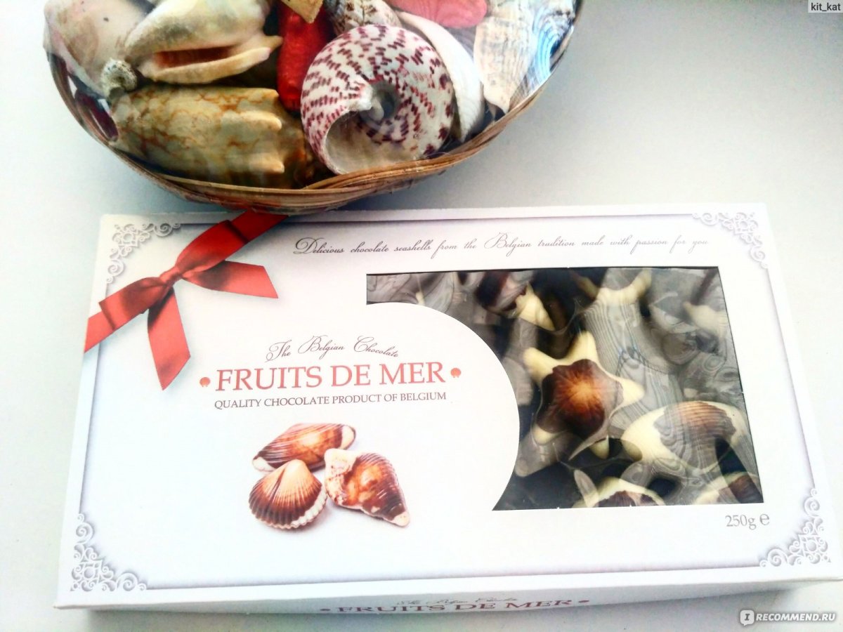 Конфеты Baronie Belgium NV Fruits de mer