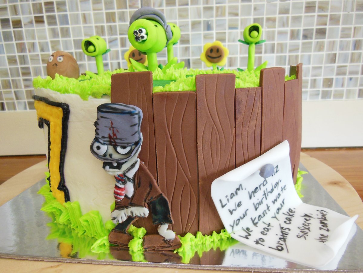 Торт Plants vs Zombies