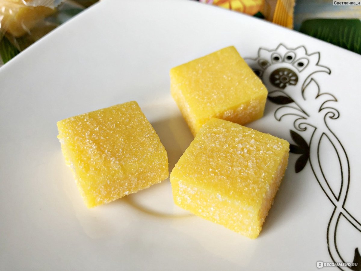 Манго жевательные конфеты кубики