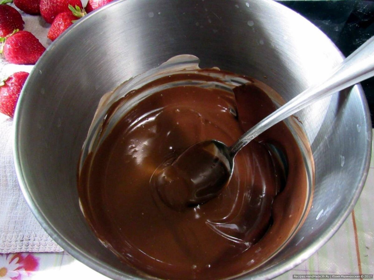 Шоколадная глазурь для торта из какао