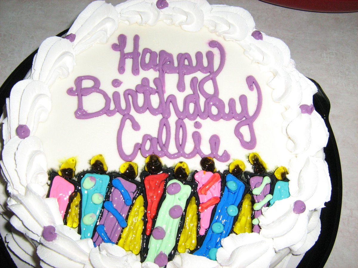 Cake with age written on it