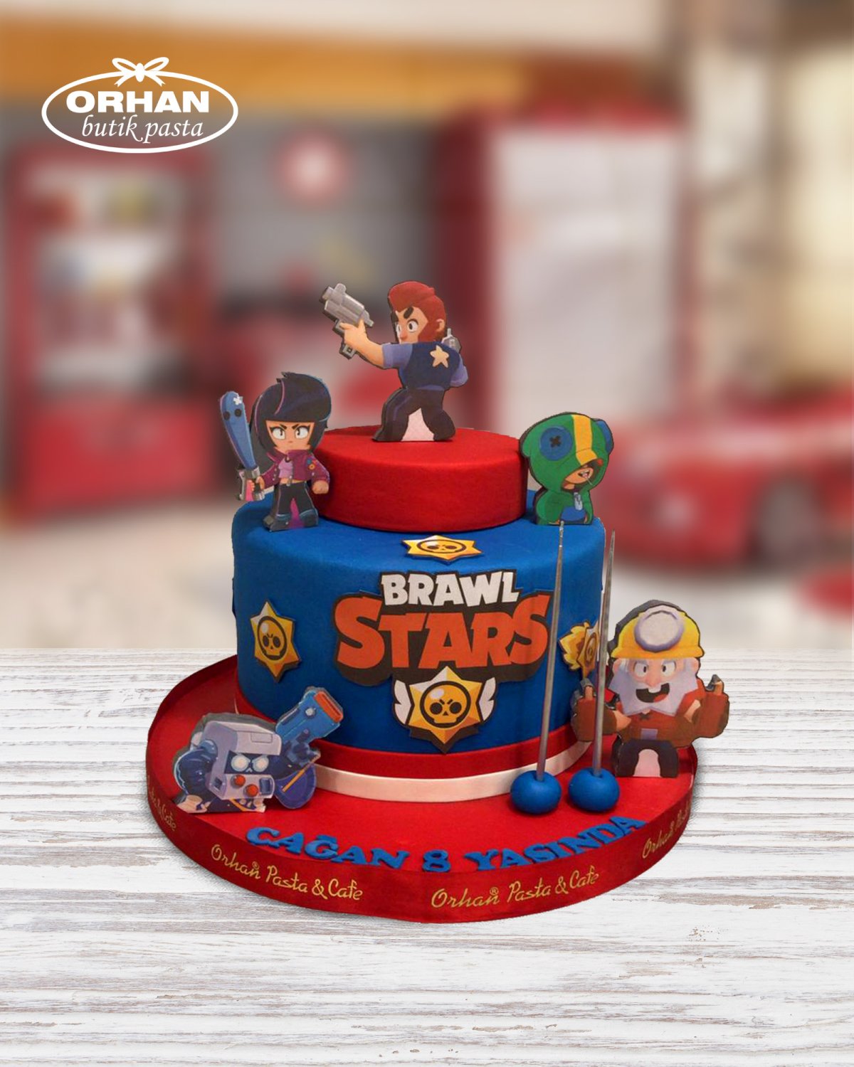 Торт Brawl Stars с Леоном
