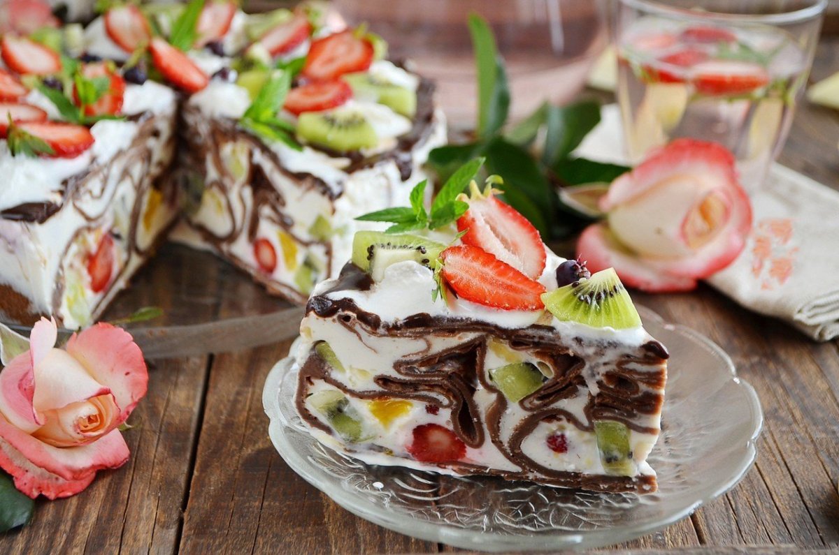 Blueberry Cream Cake торт
