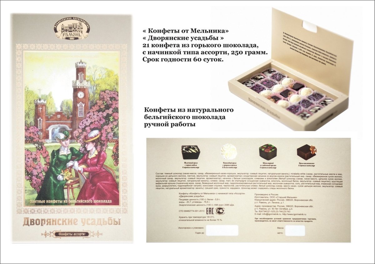 Конфеты от Мельника Воронеж