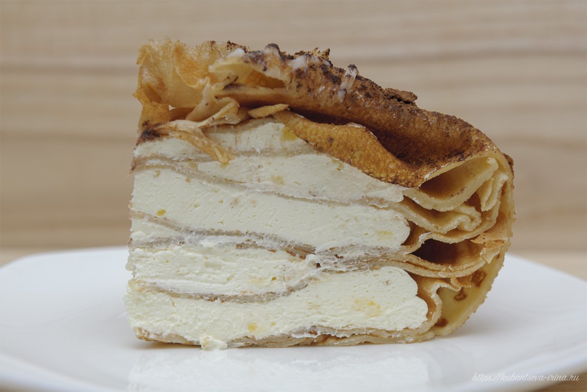 Блинный торт с помидорами