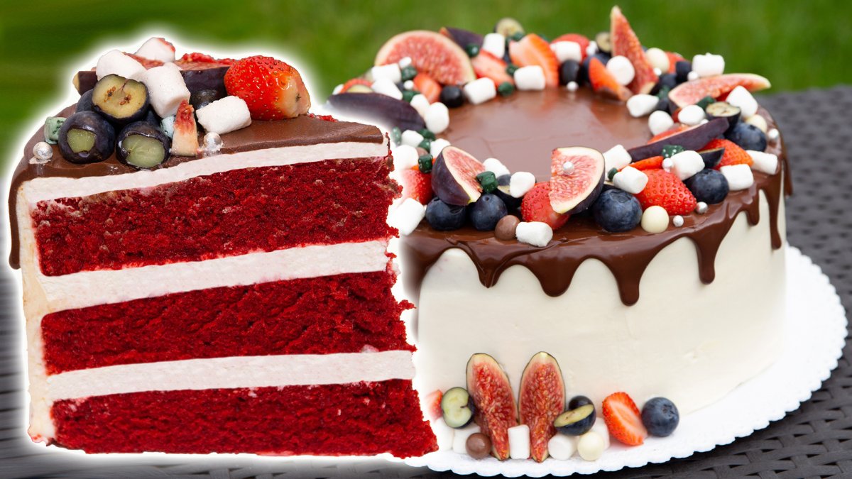 Торта "красный бархат" (Red Velvet).