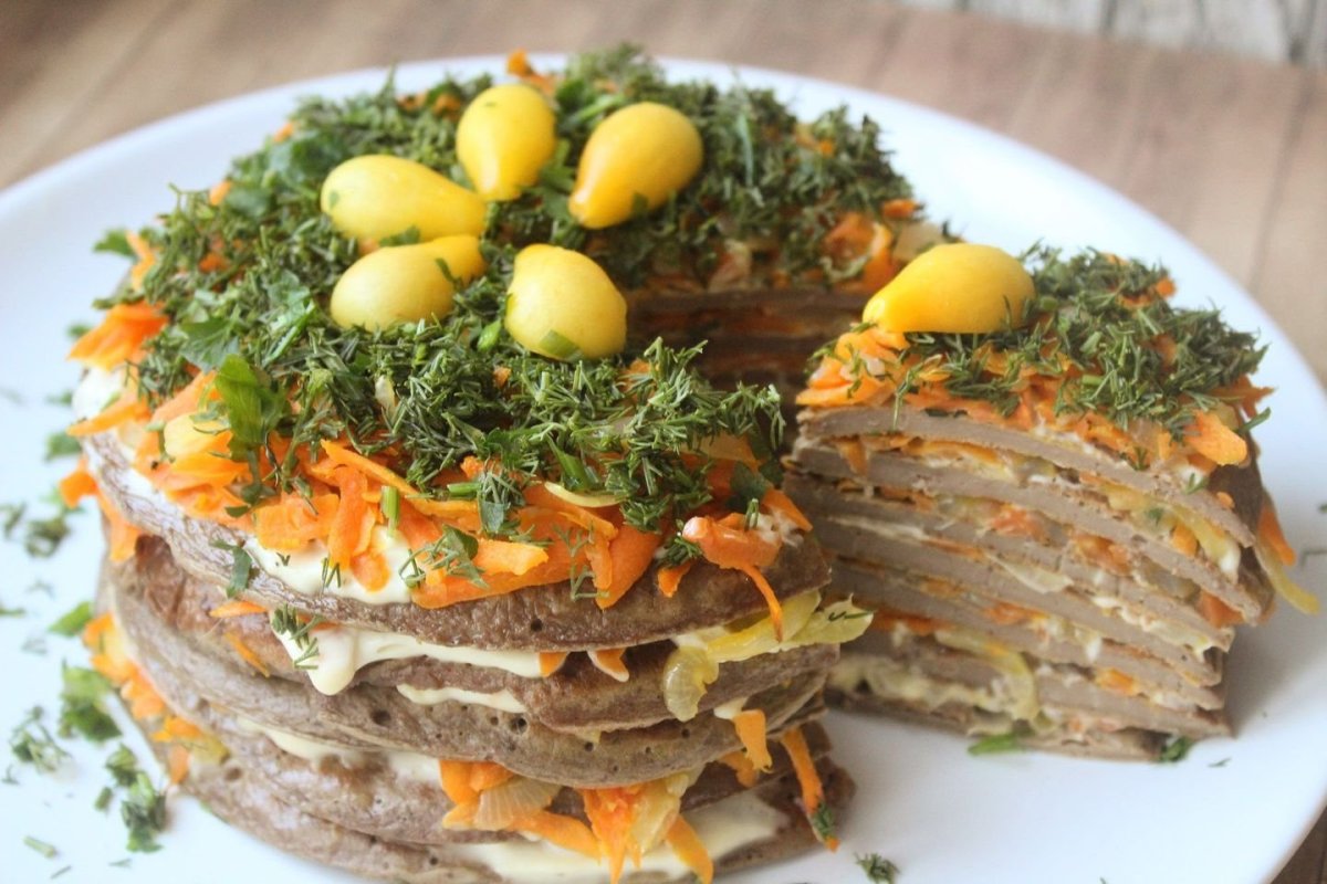 Юлия Высоцкая печеночный торт