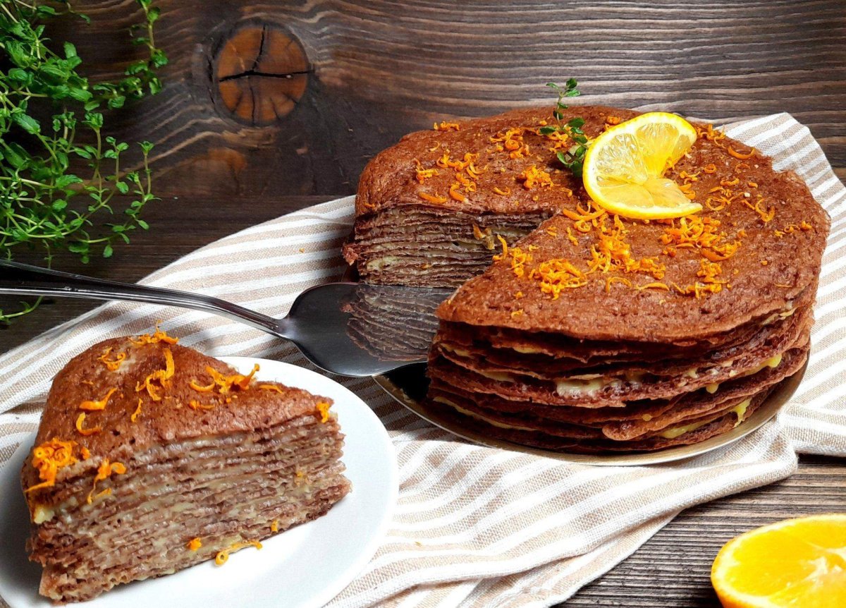 Торт блинный шоколадный ВКУСВИЛЛ 9 сентября