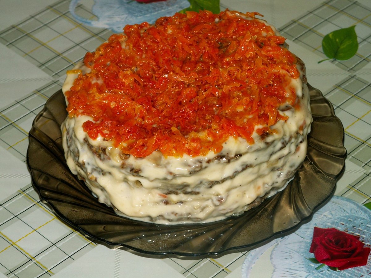 Торт из печени свиной