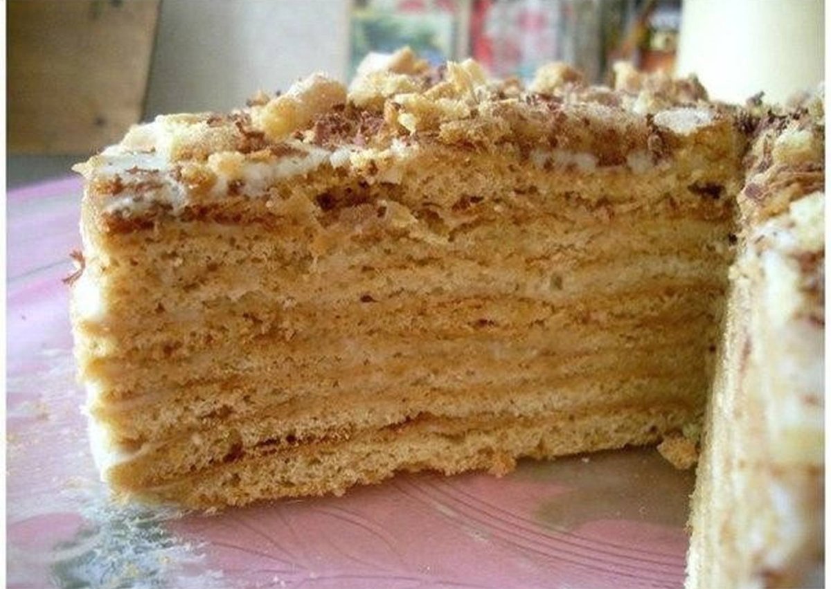 Сметанник медовик банановый