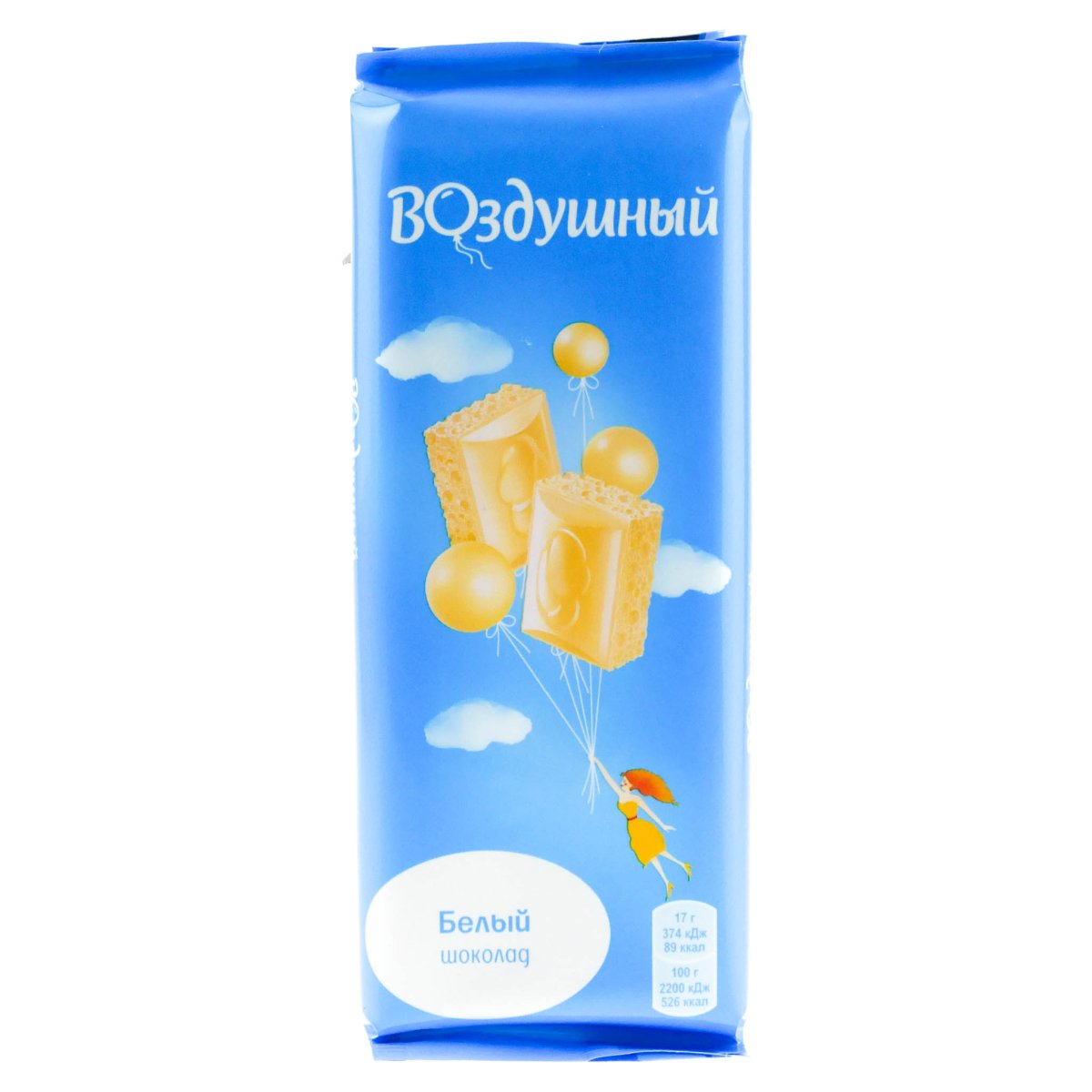 Шоколад воздушный белый пористый 85гр