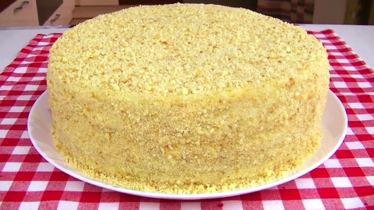 Медовый торт с заварным кремом