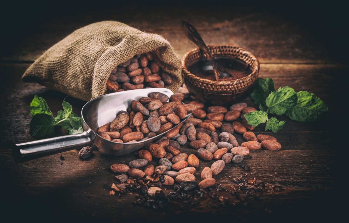 Какао в мешках