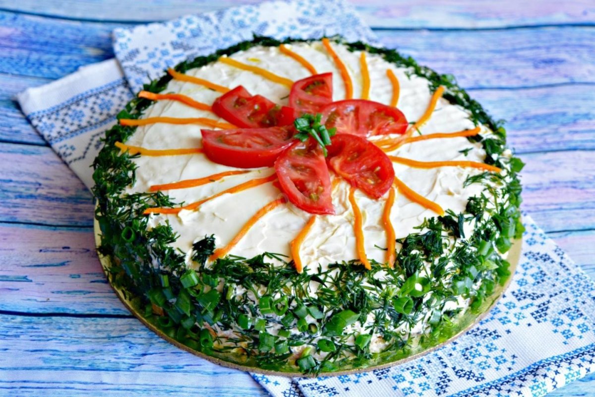 Закусочный Наполеон крабовый
