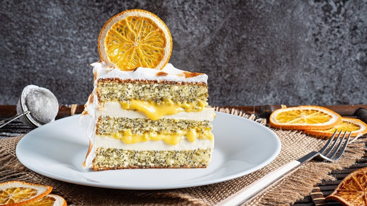 Манговый лимонный кокосовый торт