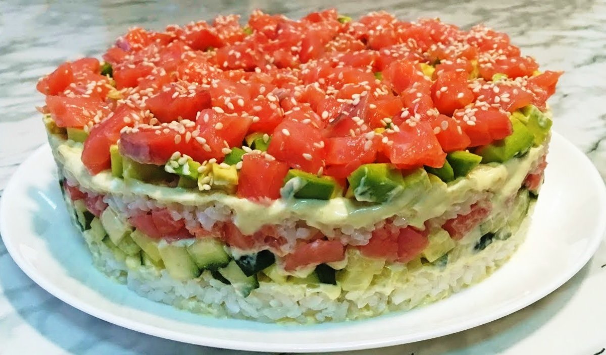 Закусочный торт Наполеон Salat
