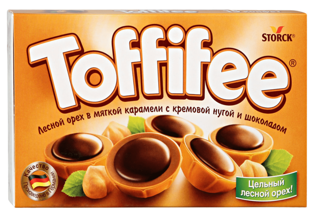 Набор конфет Toffifee с лесным орехом в карамелью 125 г