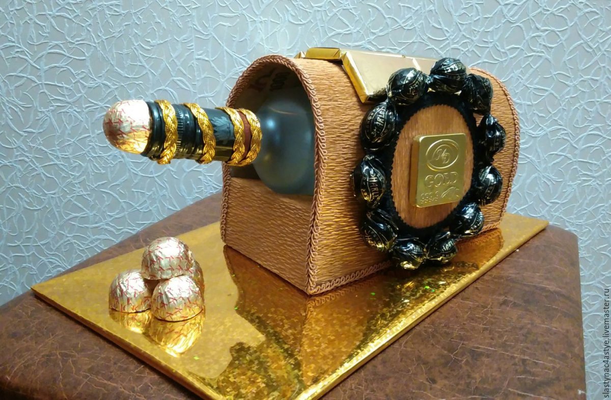 Подарок из конфет