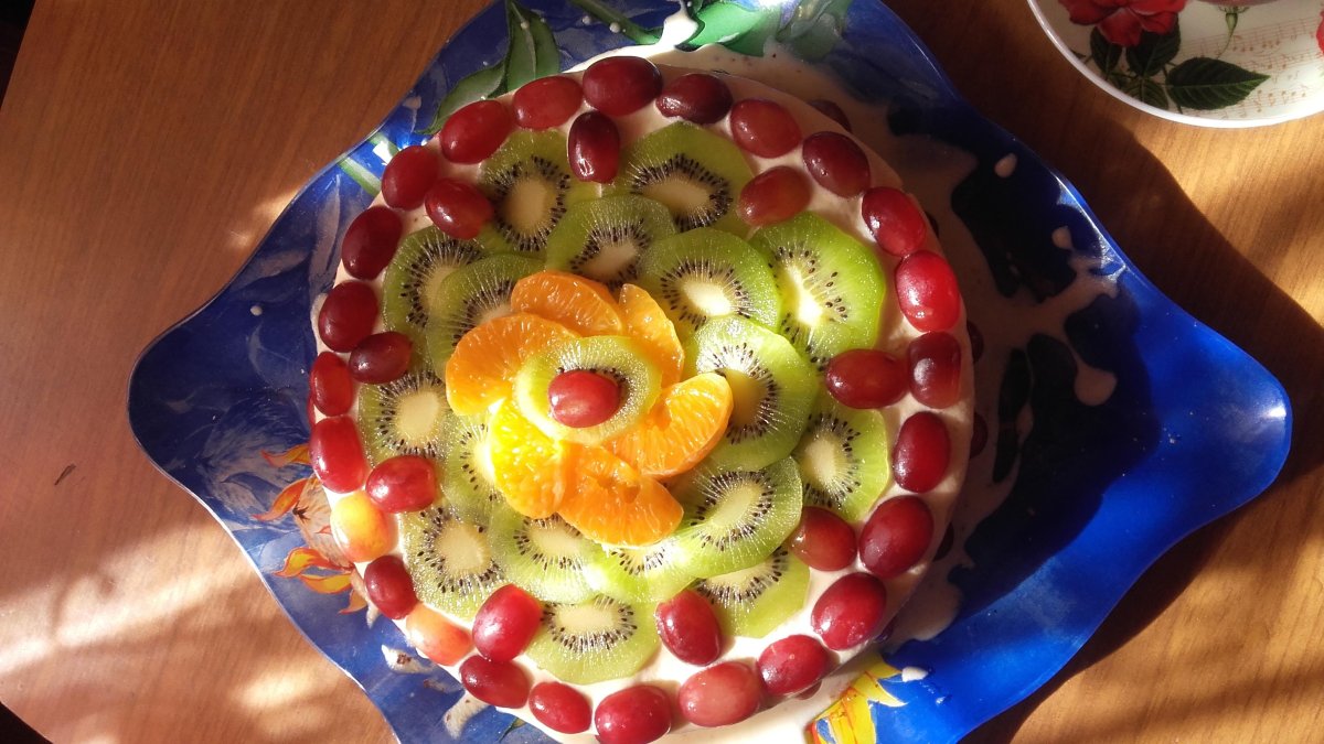 Украшения для торта из фруктов