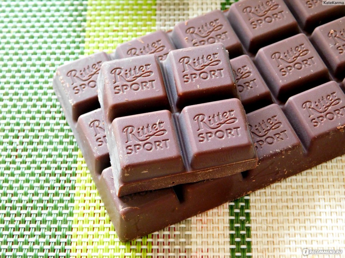 Шоколад Ritter Sport Extra Cocoa молочный из Ганы 55% какао