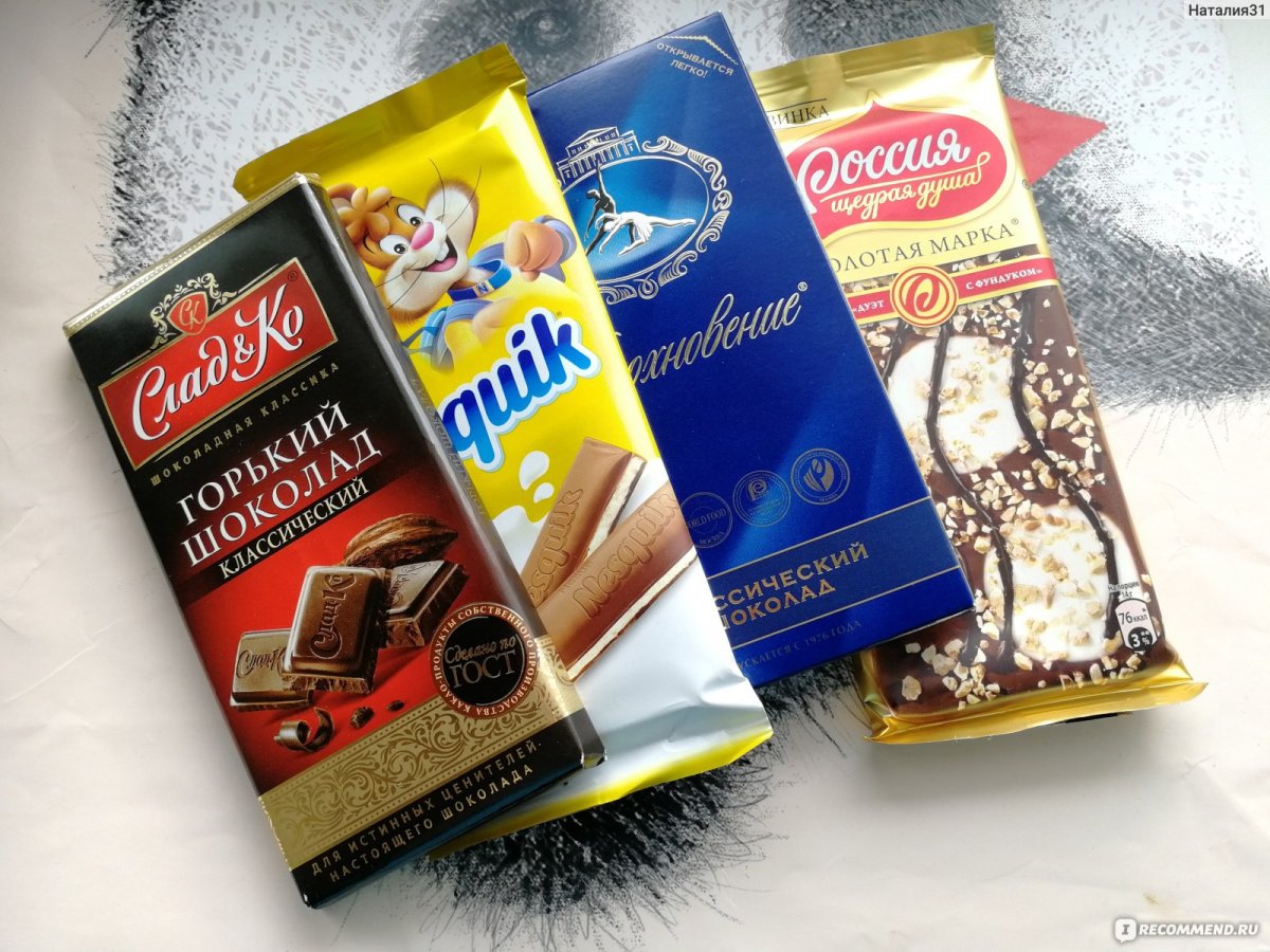 Марки шоколада