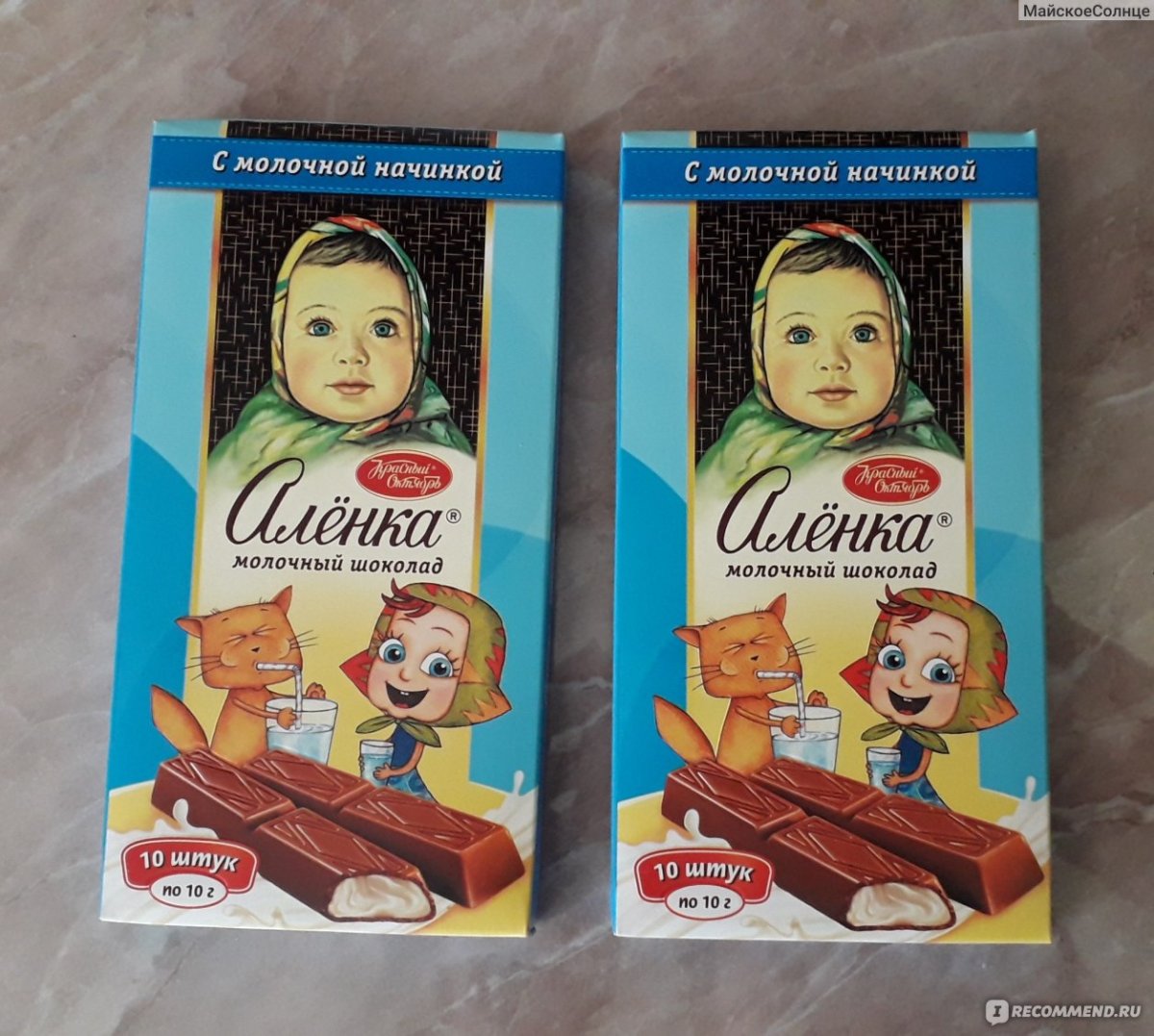 Аленка с молочной начинкой