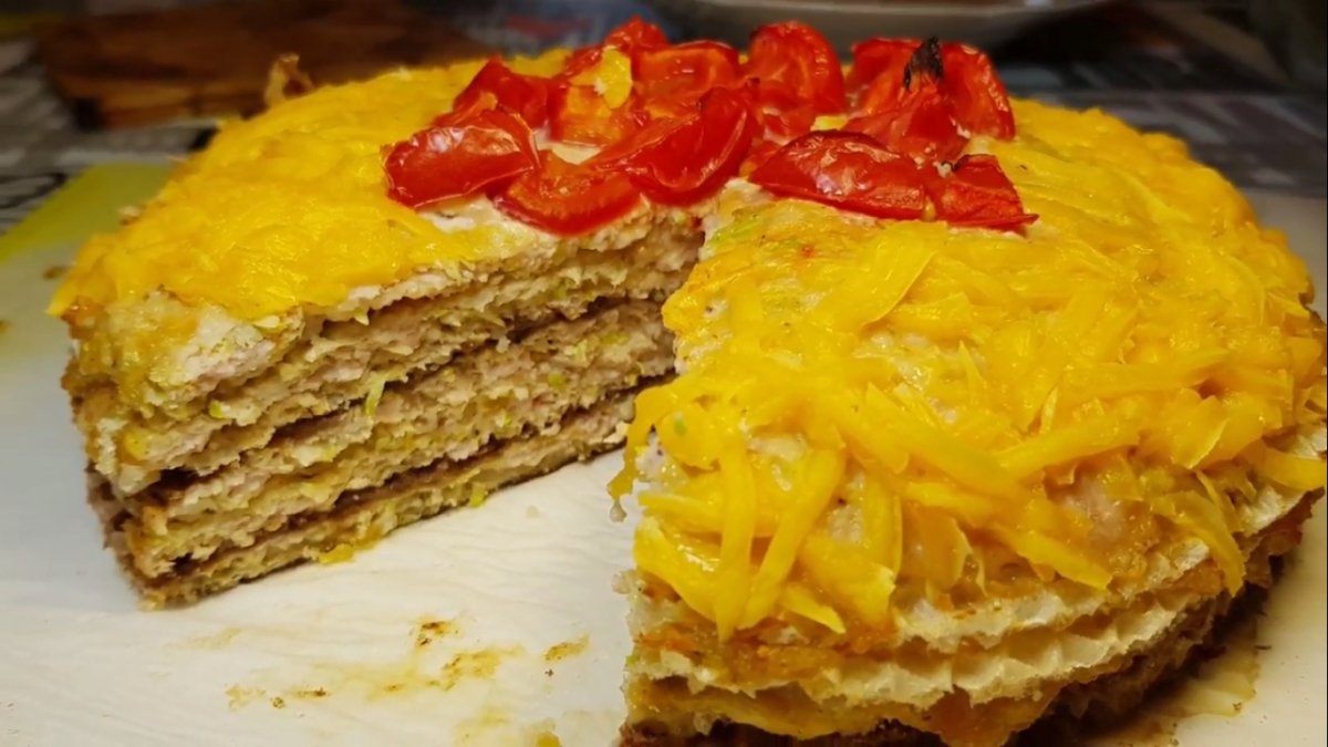 Быстрый торт из вафельных коржей