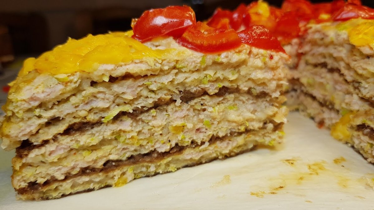 Мужской торт мясной