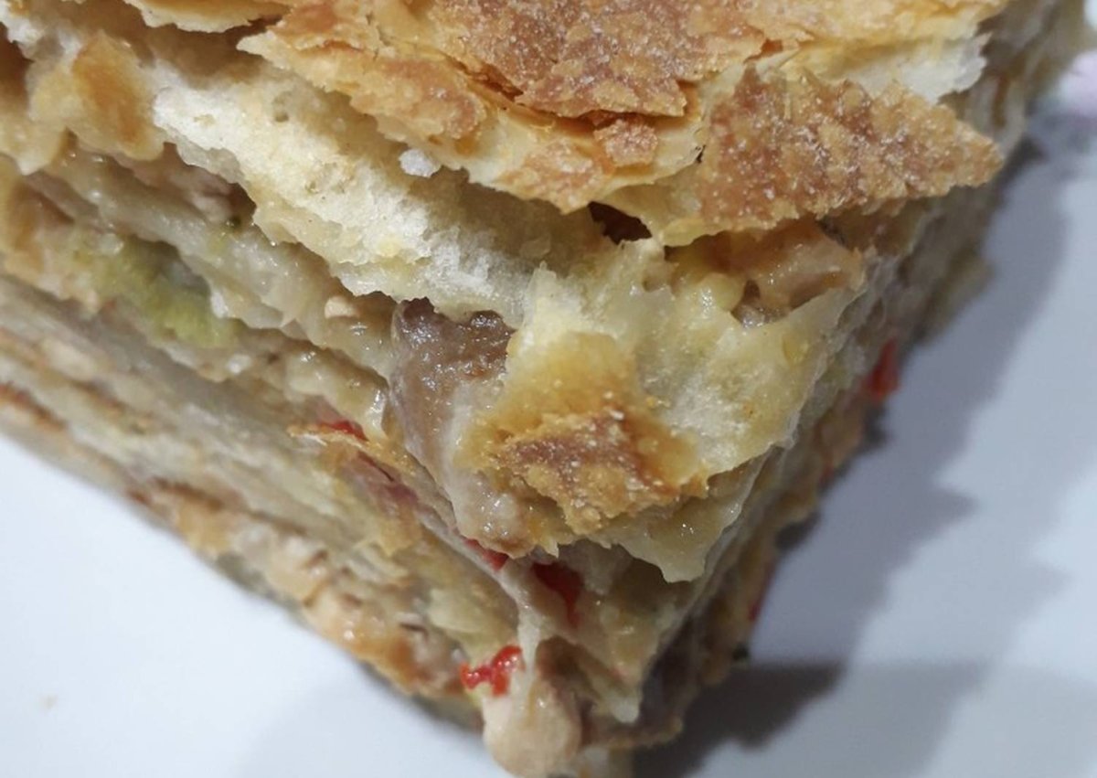 Закусочный торт Наполеон Мимоза