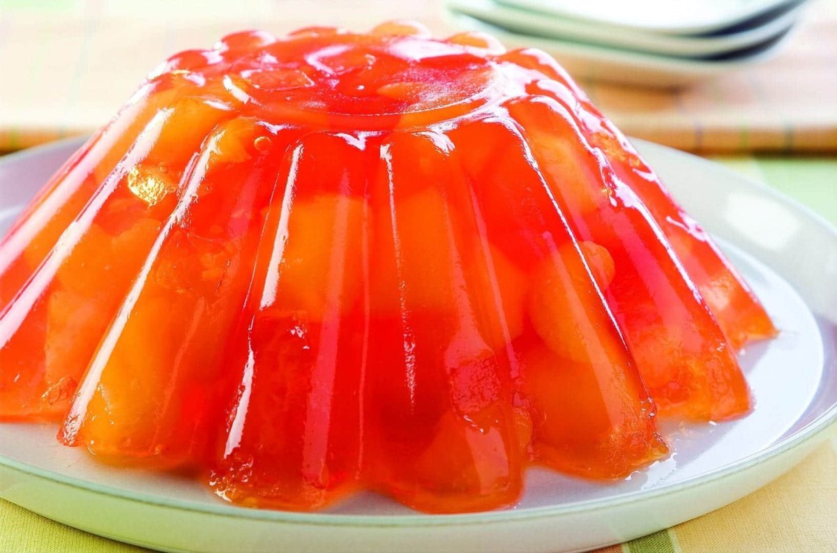 Мандариновые дольки в желе