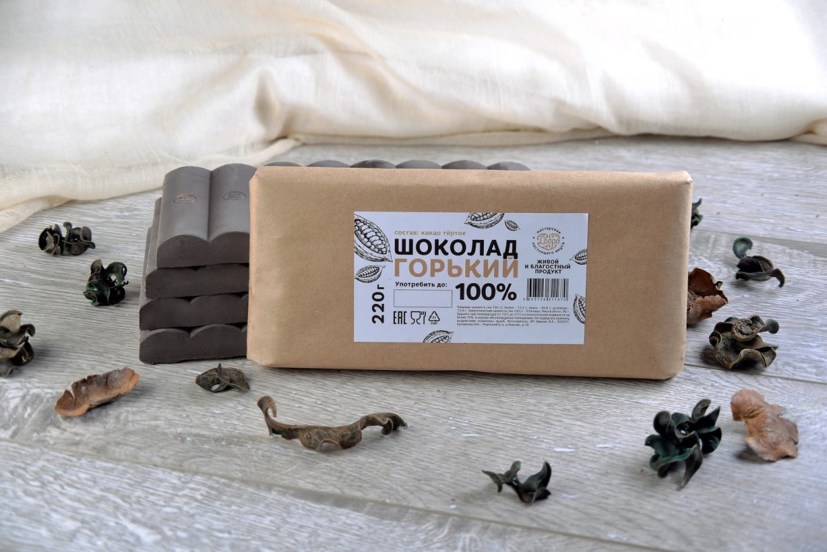 Шоколад Горький без сахара 90г