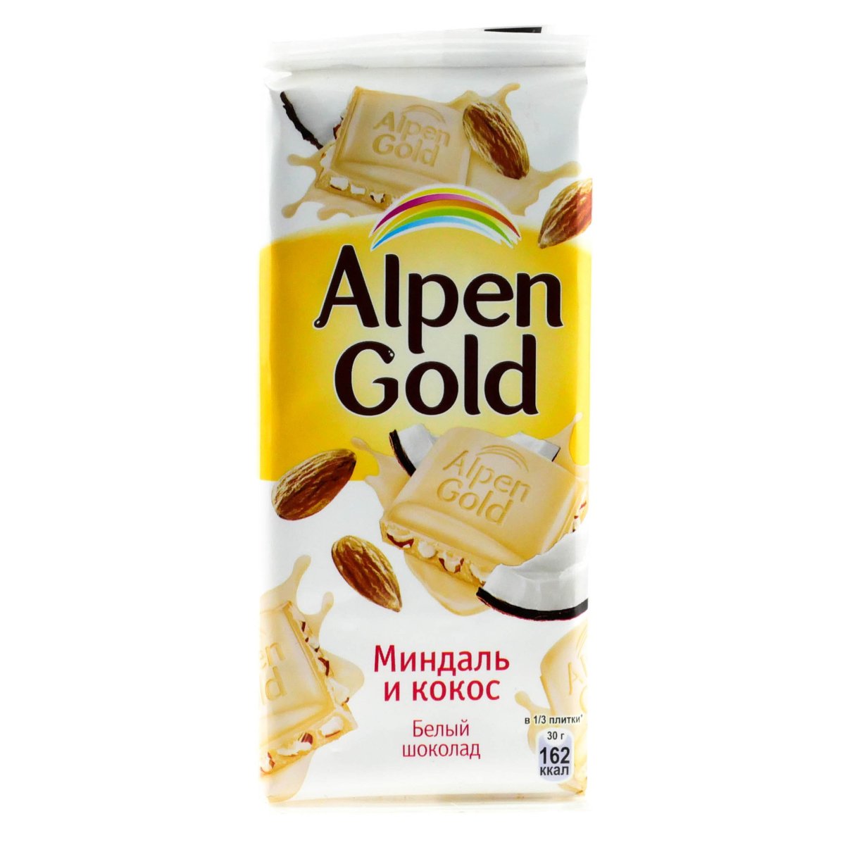 Альпен Гольд белый с кокосом и миндалем