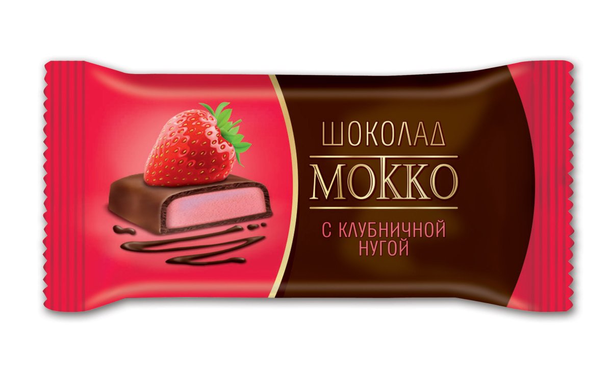Шоколад"мокко"Клубничная нуга 20г ТАКФ