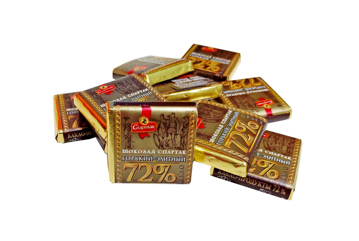 Шоколад "Спартак" Горький 72% 90гр