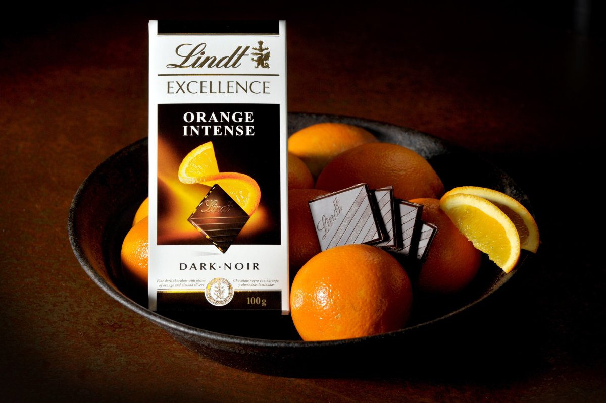Шоколад Lindt Excellence апельсин темный шоколад
