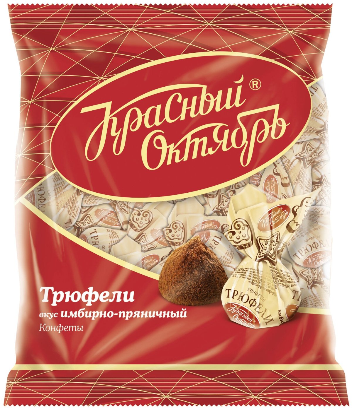 Золотой ярлык конфеты красный октябрь