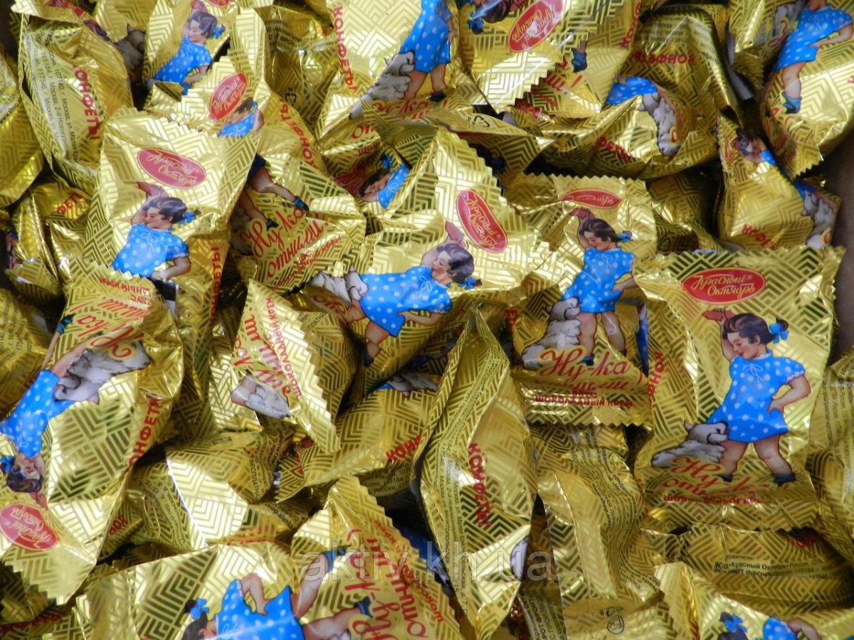 Конфеты шоколадный крем красный октябрь