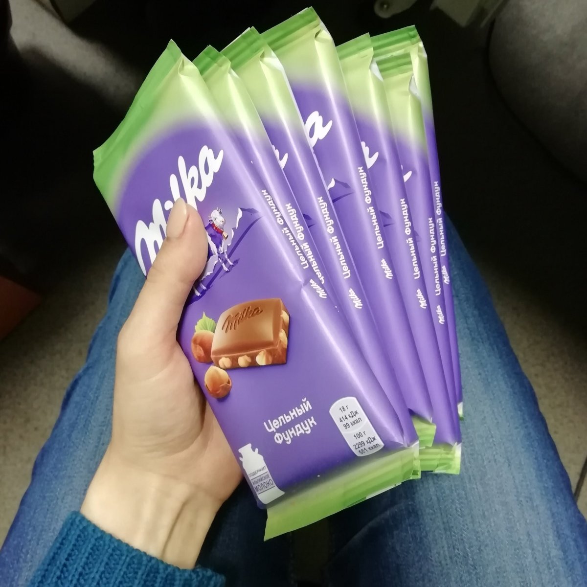 Много шоколадок Милка