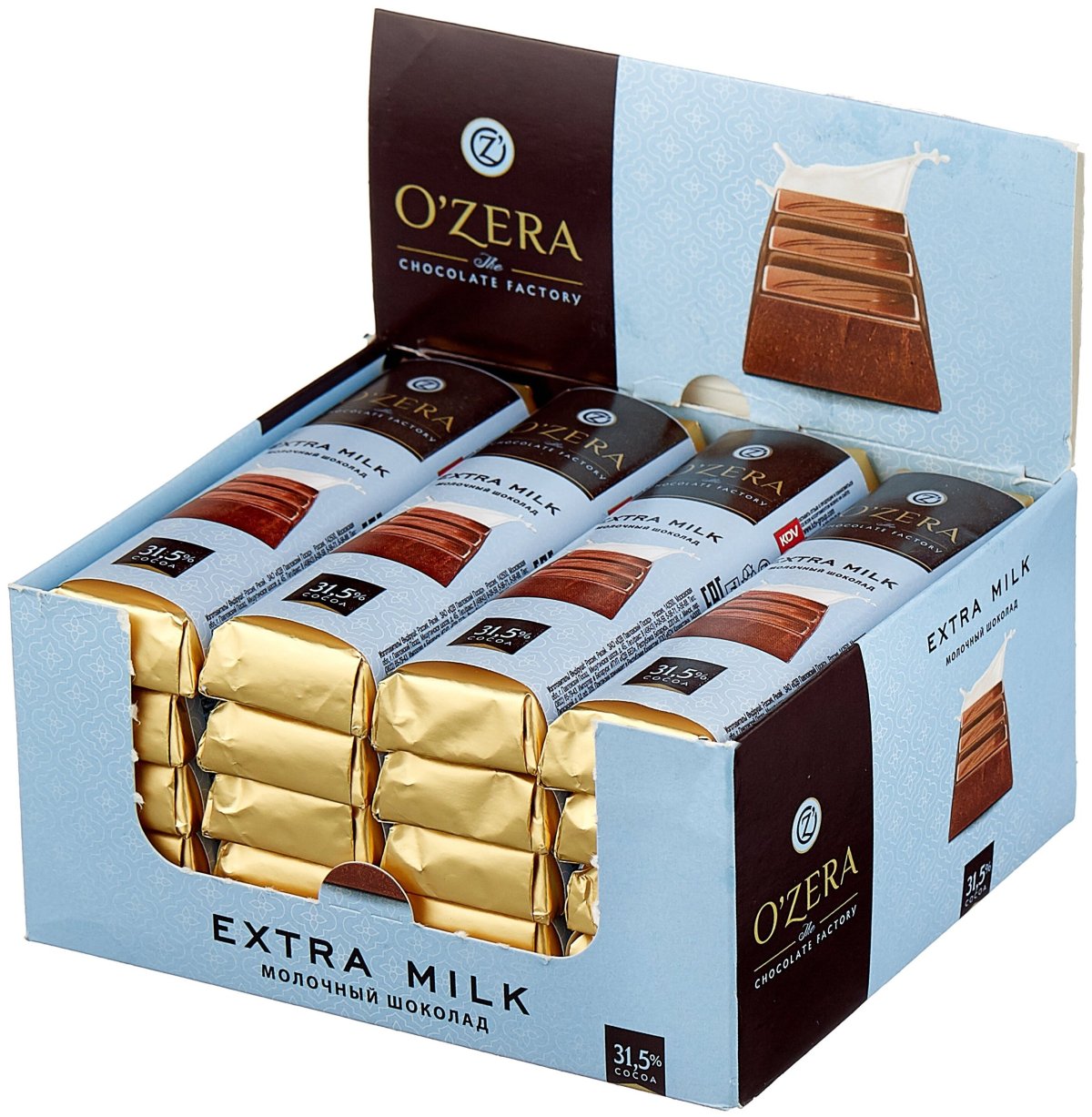 Шоколад o Zera молочный Extra Milk & Hazelnut 42г