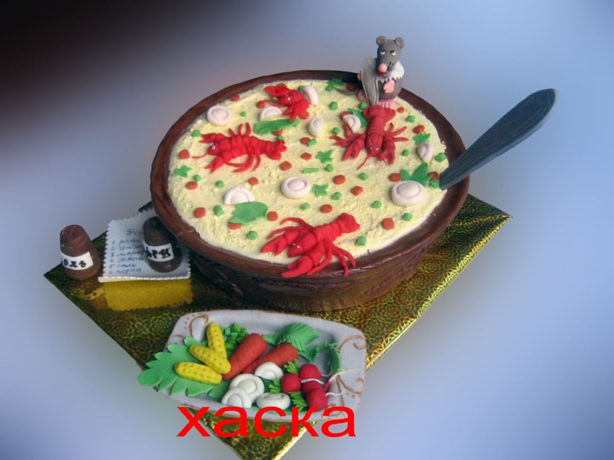 Торт Маша и медведь с пряниками
