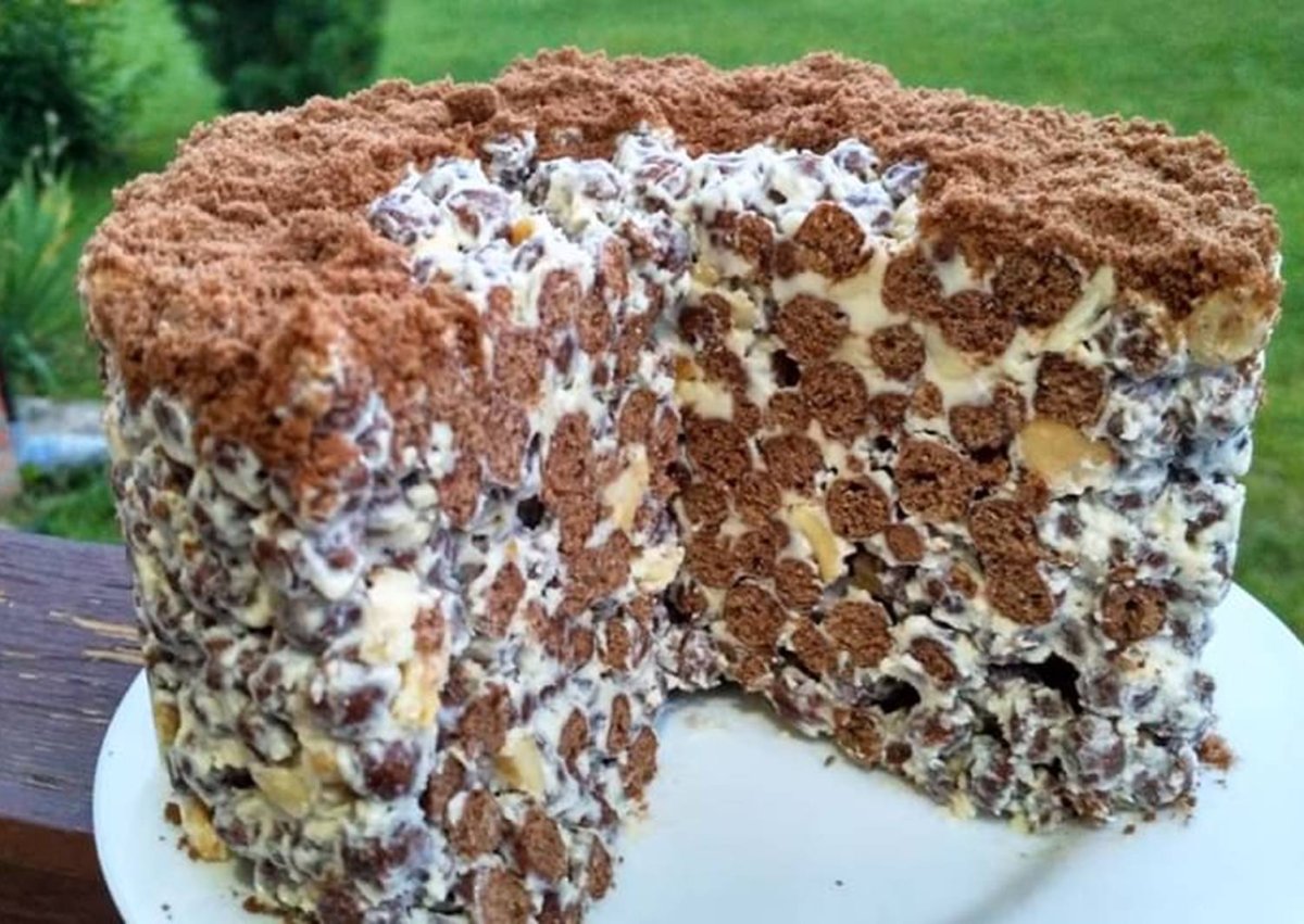 Шведский бутербродный торт мясной