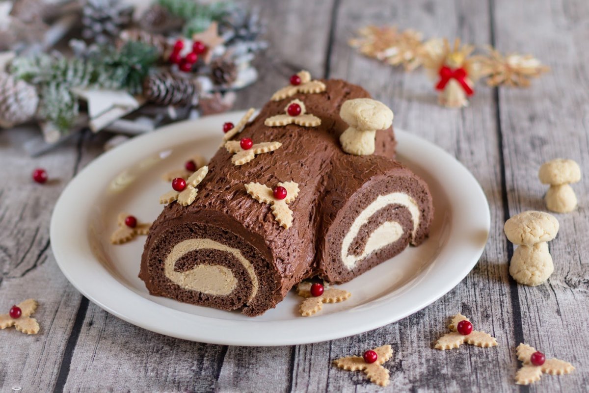 Рождественское полено Буш де Ноэль (Buche de noel)