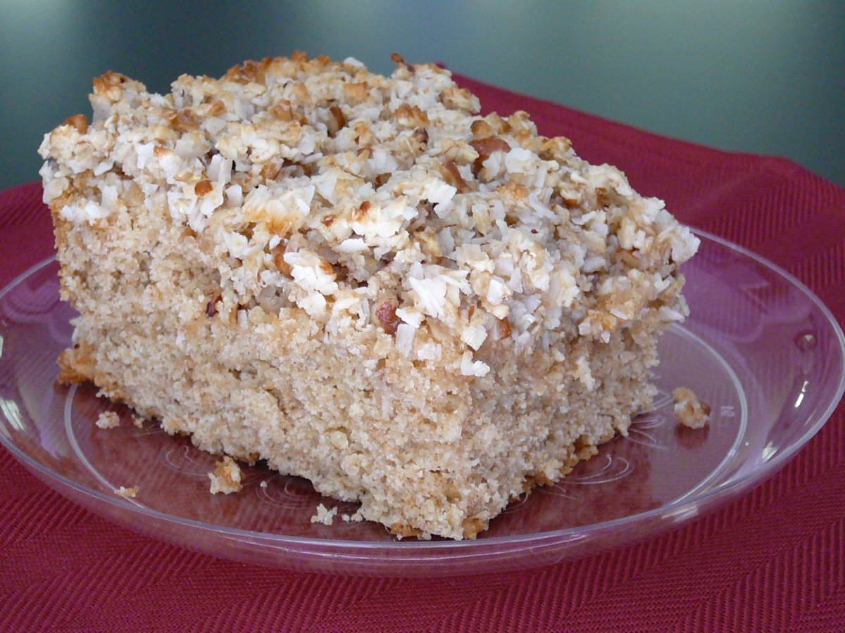 Овсяный десерт с орехами и черносливом