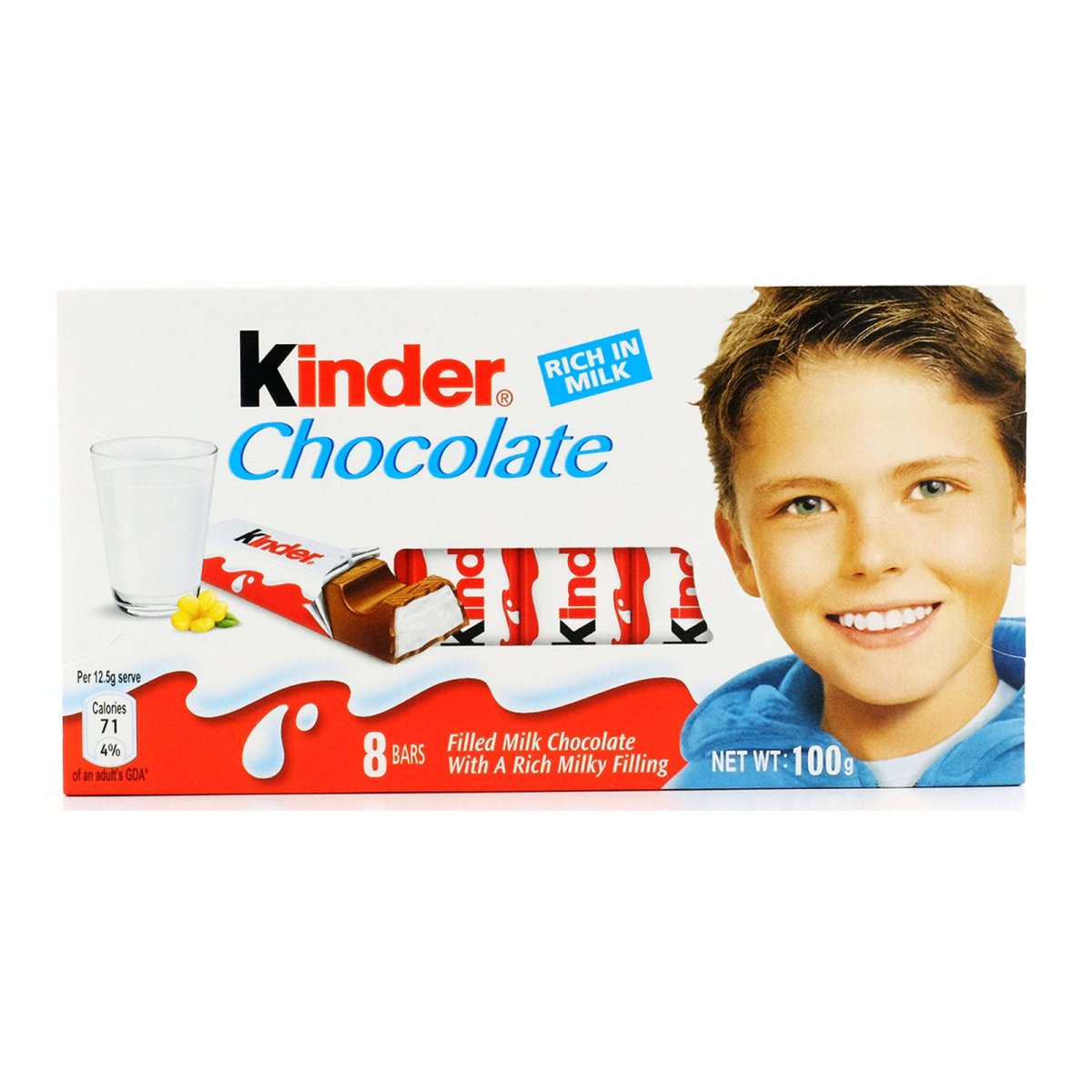 Шоколад kinder Chocolate молочный со злаками 94 г